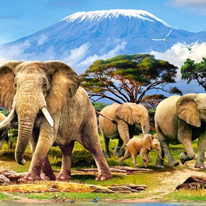 Elephant World Paint by Diamonds