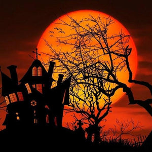 Enchanted Halloween House Paint by Diamonds