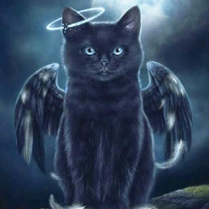 Fantasy Black Cat Paint by Diamonds