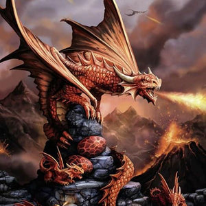 Fire Dragon Diamond Painting Kit