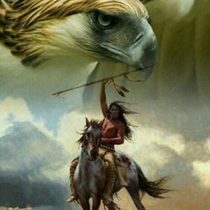 Eagle & Horse Rider Paint by Diamonds