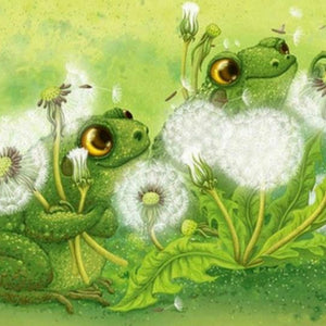 Frogs & Dandelions Paint by Diamonds