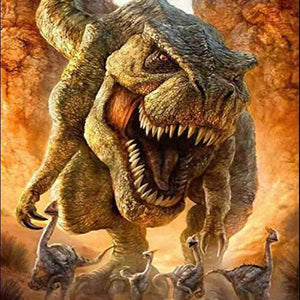 Furious Dinosaurs Paint by Diamonds