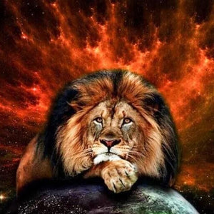 Galaxy Lion Diamond Painting Kit
