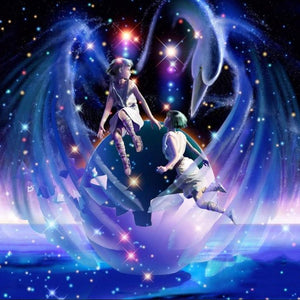 Gemini Zodiac Paint by Diamonds