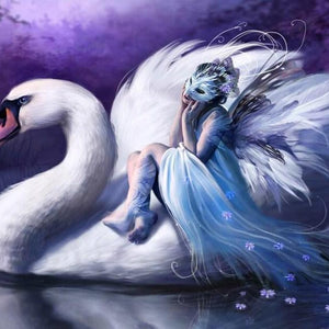 Giant Swan & Fairy Diamond Painting 