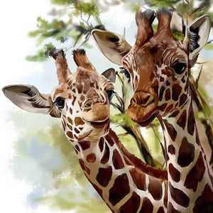 Giraffe Pair DIY Painting