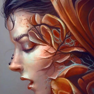 Girl Art Paint by Diamonds