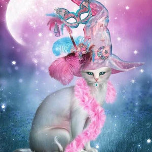 Glamorous Cat Diamond Painting Kit