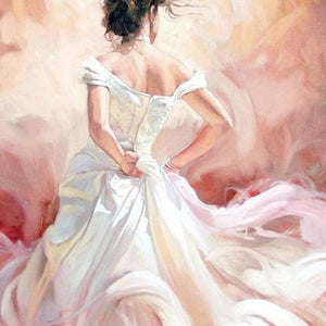 Glamorous Dancing Girl Paint by Diamonds