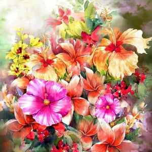 Hibiscus Rose Mellows Diamond Painting Kit