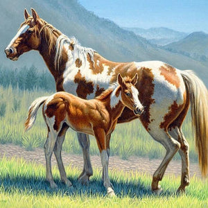 Horse Full Drill painting