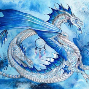 Ice Dragon Paint by Diamonds