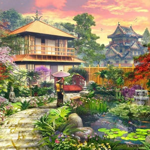 Japanese Garden Paint by Diamonds