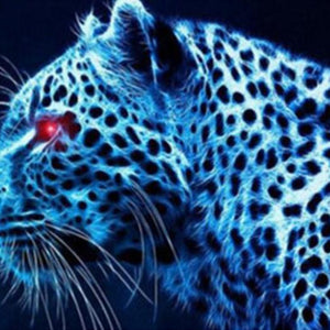 Leopard with Red Eyes Diamond Painting