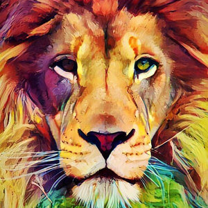 3D Lion Diamond Painting Kit