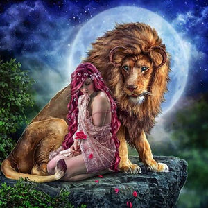 Lion Queen Paint with Diamonds