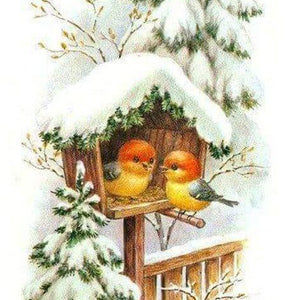 Birds House Paint by Diamonds