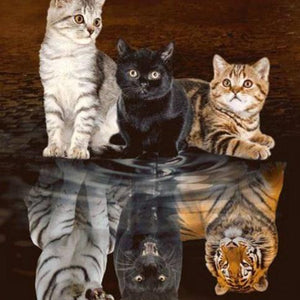 Little Cats Dreaming Big Paint by Diamonds