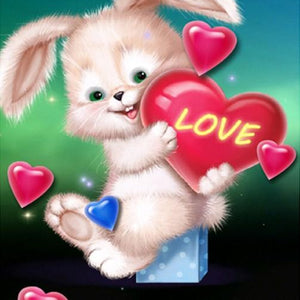 Love Bunny Diamond Painting Kit