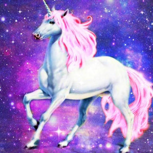 Magical Unicorn in Galaxy Diamond Painting