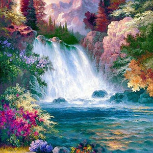 Misty Waterfall Diamond Painting Kit