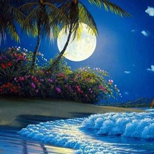 Moon & Sea Landscape Diamond Painting