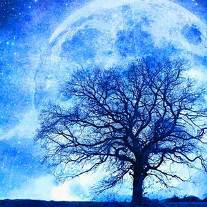 Moonlight Tree Paint by Diamonds