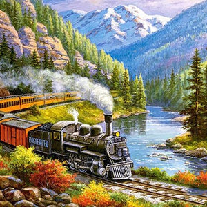 Moving Train Diamond Painting Kit