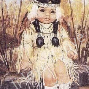 Native American child Paint by Diamonds