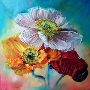 Nice Looking Flowers Paint by Diamonds