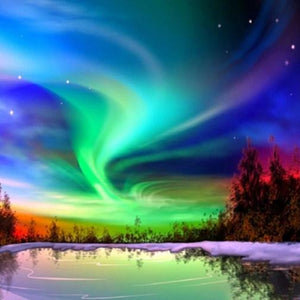 Northern Lights Paint by Diamonds