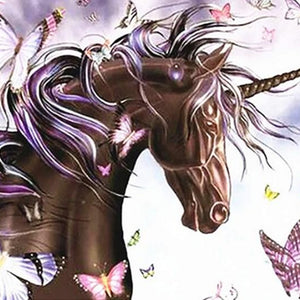 Pegasus Unicorn & Butterflies Diamond Painting