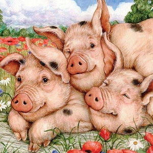 Pig Family Diamond Painting Kit