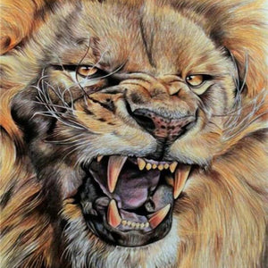 Raging Lion Diamond Painting Kit
