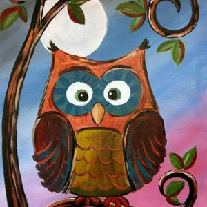 Resting Owl Diamond Painting Kit