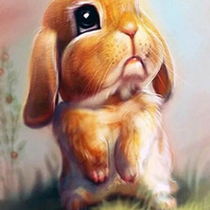 Sad Bunny Paint by Diamonds