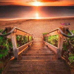 Stairway to Sunset Beach Paint by Diamonds