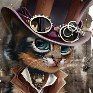 Stylish Cat DIY Painting