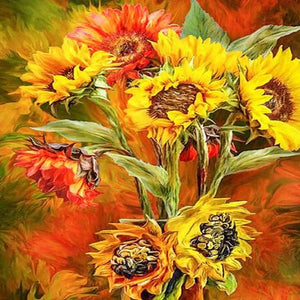 Sunflowers Bouquet Diamond Painting Kit