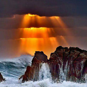 Sunlight Coming out of Clouds Diamond Painting