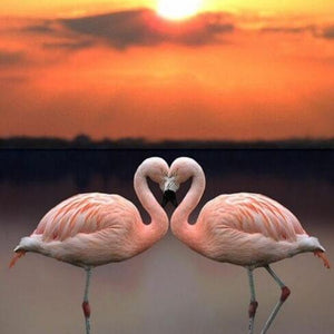 Flamingos Paint by Diamonds