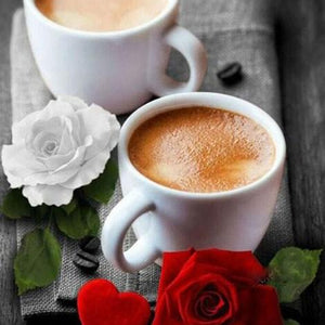 Tea & Roses Paint by Diamonds