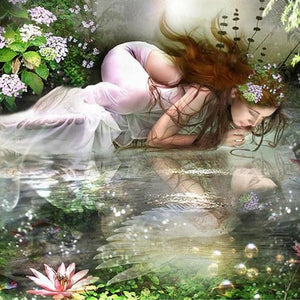 The Swan Princess Paint by Diamonds