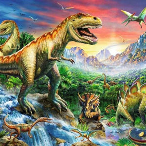 The Time of the Dinosaurs Paint by Diamonds