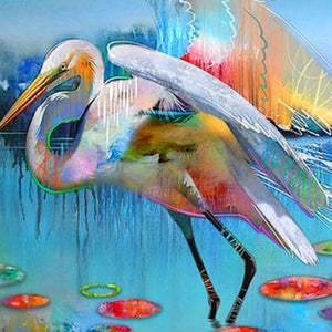 Tropical Bird Art Paint by Diamonds