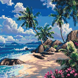 Tropical Paradise Paint by Diamonds