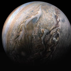 Tumultuous Clouds of Jupiter Paint by Diamonds