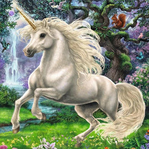 Unicorn in the Nature Garden Diamond Painting