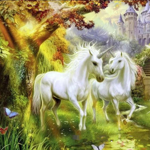 Unicorns Pair Paint by Diamonds